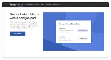 Sponsorisez votre offre d'emploi pour accéder instantanément aux Profils matchés. Grâce aux annonces sponsorisées, consultez les profils dont le CV sur Indeed correspond à la description du poste et invitez-les directement à postuler.